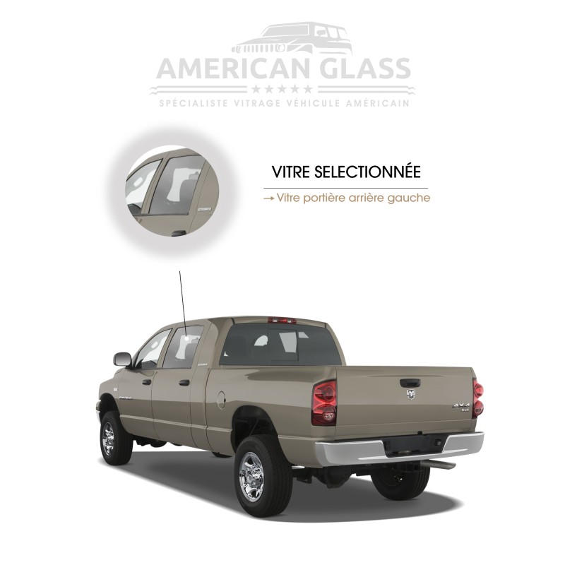 VITRE PORTIÈRE ARRIÈRE GAUCHE DODGE RAM 1500 2006-2008