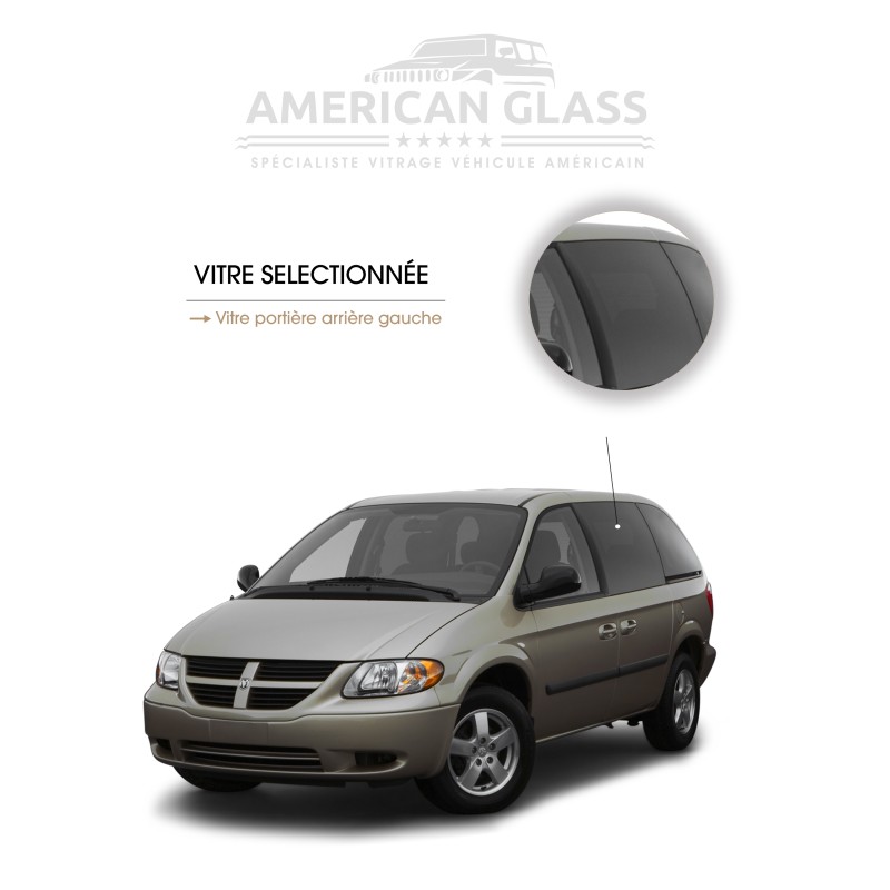 VITRE PORTIÈRE ARRIÈRE GAUCHE DODGE CARAVAN 2001-2007