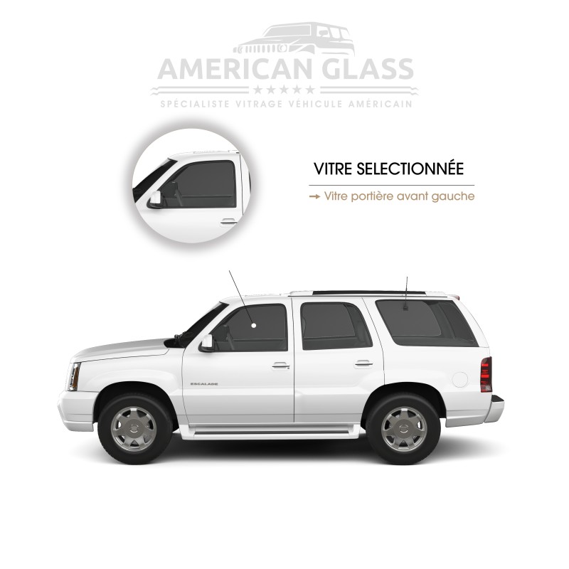 VITRE PORTIÈRE AVANT GAUCHE CADILLAC ESCALADE 2000-2002