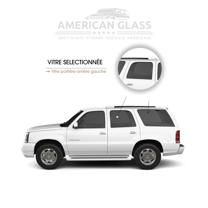 VITRE PORTIÈRE ARRIÈRE GAUCHE CADILLAC ESCALADE 2000-2002