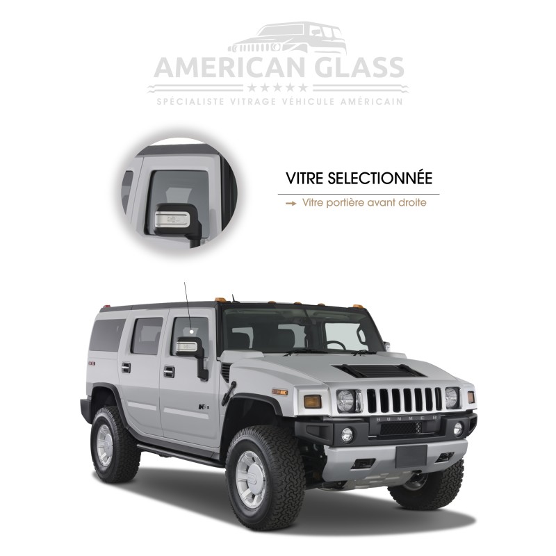 VITRE PORTIÈRE AVANT DROITE HUMMER H2 2003-2006