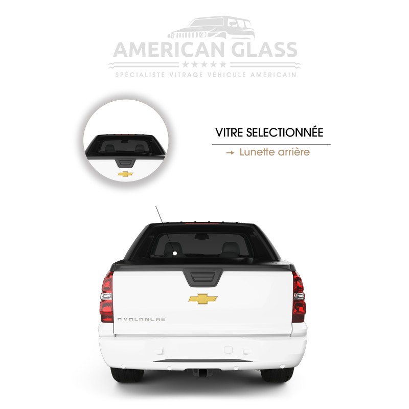 LUNETTE ARRIÈRE CHEVROLET AVALANCHE 2007-2014