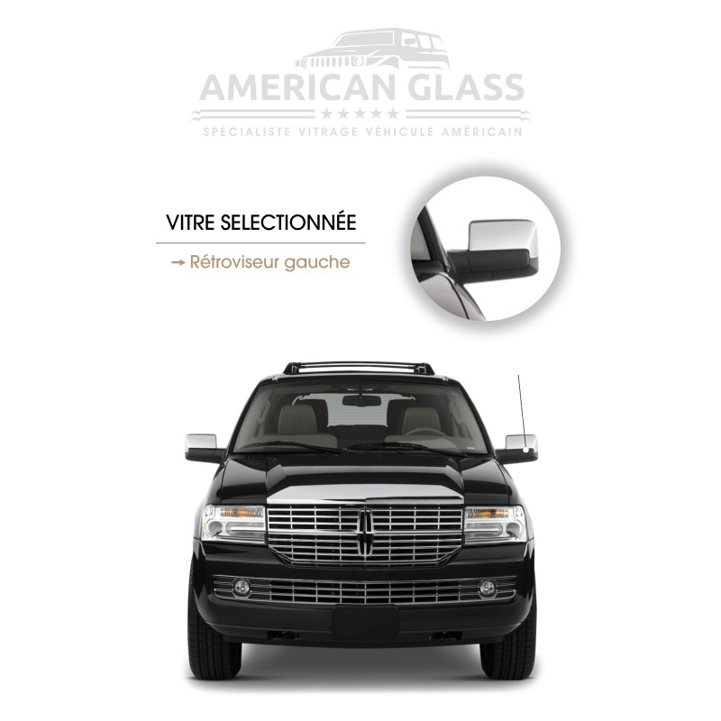 RÉTROVISEUR GAUCHE EN PLASTIQUE NOIR LINCOLN NAVIGATOR 2007-2013