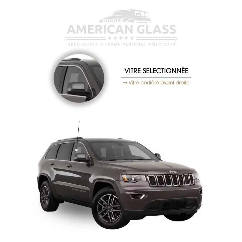 VITRE PORTIÈRE AVANT DROITE JEEP GRAND CHEROKEE 2014-2015