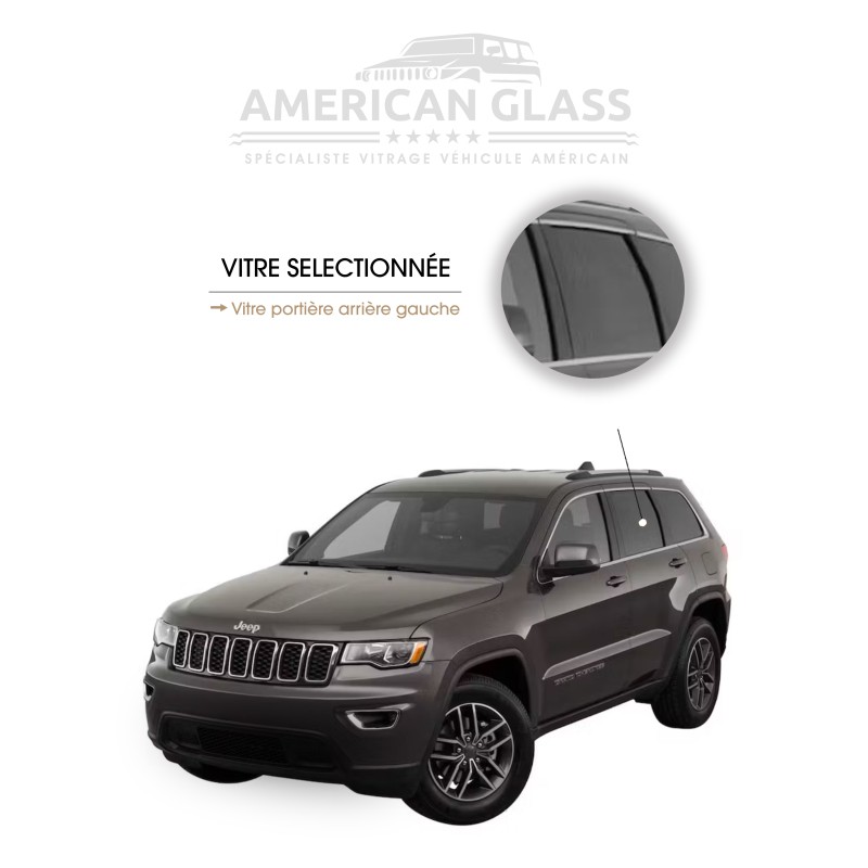 VITRE PORTIÈRE ARRIÈRE GAUCHE JEEP GRAND CHEROKEE 2014-2015