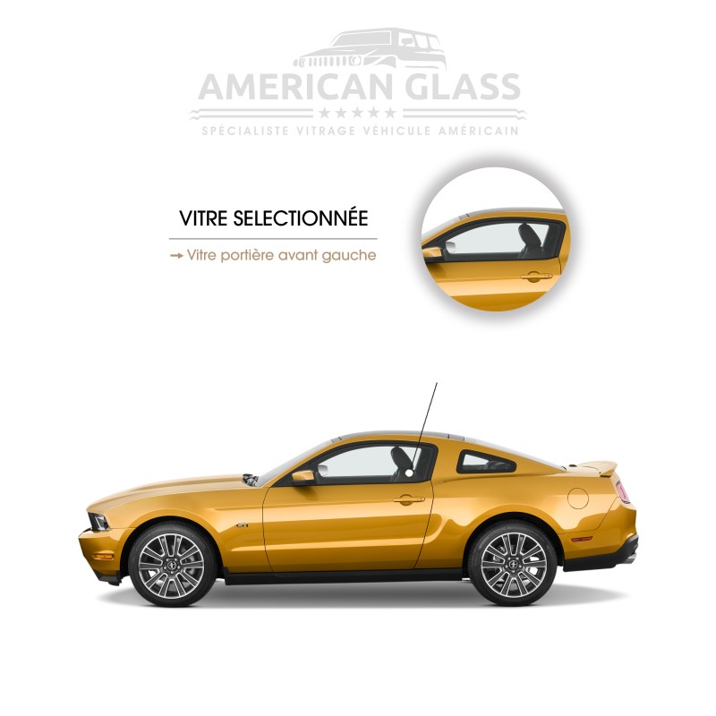 VITRE PORTIÈRE AVANT GAUCHE FORD MUSTANG 2010-2014