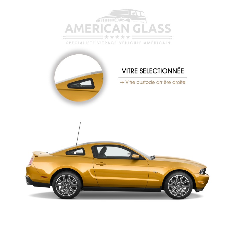 VITRE CUSTODE ARRIÈRE DROITE FORD MUSTANG 2010-2014