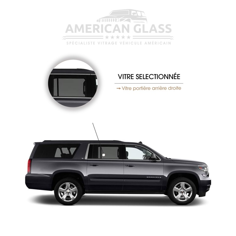 VITRE PORTIÈRE ARRIÈRE DROITE GMC YUKON XL 2015-2019