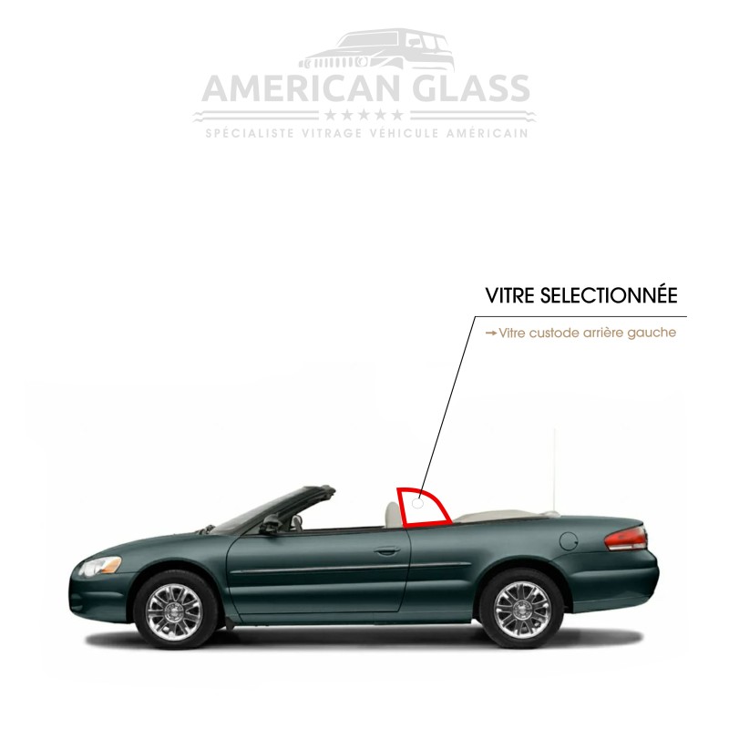 VITRE CUSTODE ARRIÈRE GAUCHE CHRYSLER SEBRING CABRIOLET 2001-2006