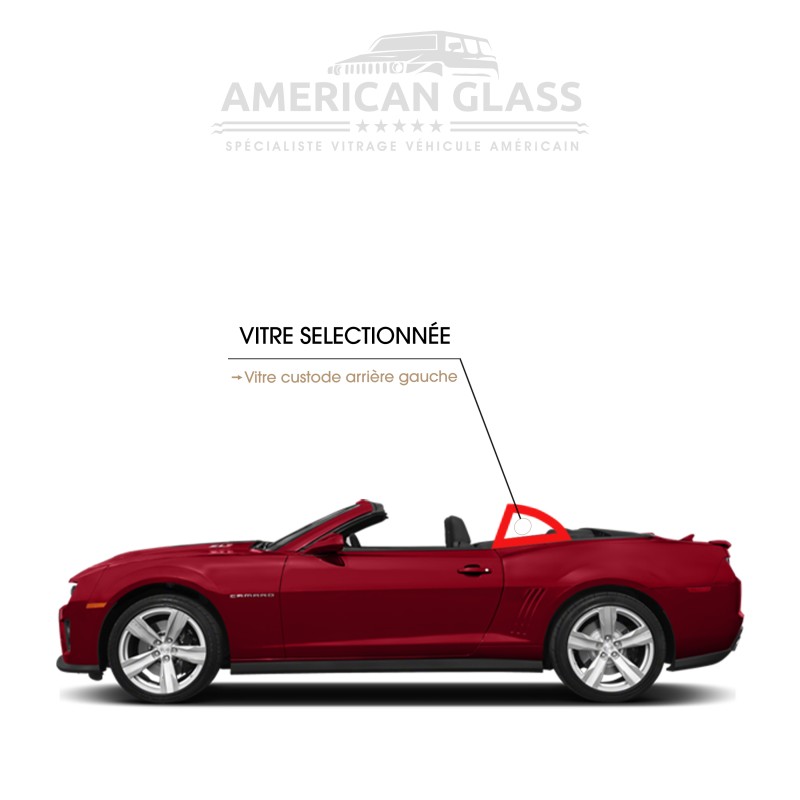 VITRE CUSTODE ARRIÈRE GAUCHE CHEVROLET CAMARO CONVERTIBLE 2009-2013