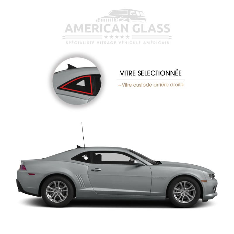 VITRE CUSTODE ARRIÈRE DROITE CHEVROLET CAMARO 2014-2015