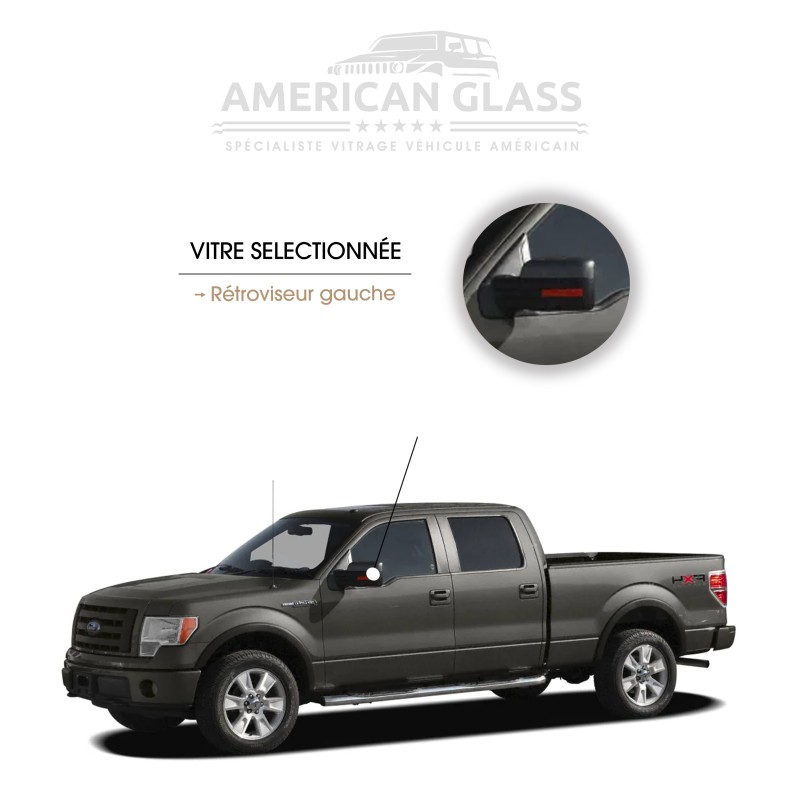 RÉTROVISEUR GAUCHE EN PLASTIQUE FORD F-150 SUPER CREW 2008-2015