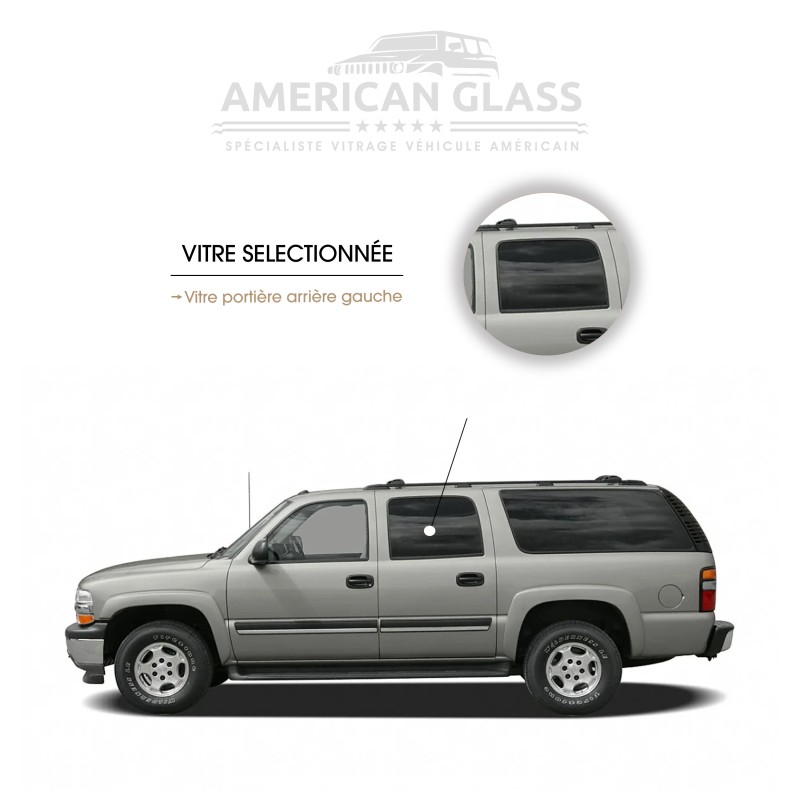 VITRE PORTIÈRE ARRIÈRE GAUCHE CHEVROLET SUBURBAN 1999-2002