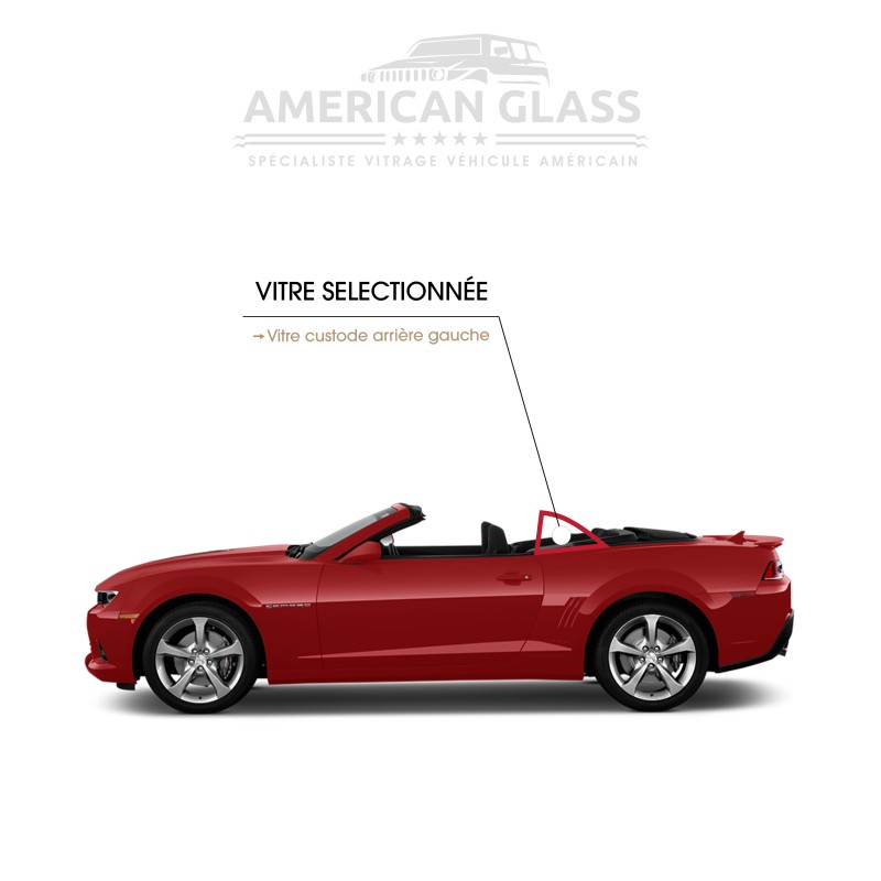 VITRE CUSTODE ARRIÈRE GAUCHE CHEVROLET CAMARO CONVERTIBLE 2014-2015