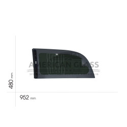 VITRE CUSTODE ARRIÈRE GAUCHE DODGE CARAVAN 2008-2019